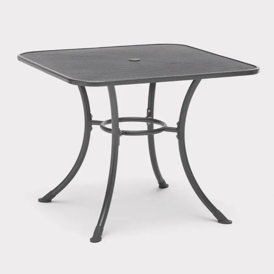 Outlet Square Mesh Table 90x90cm Metal | Dining Tables