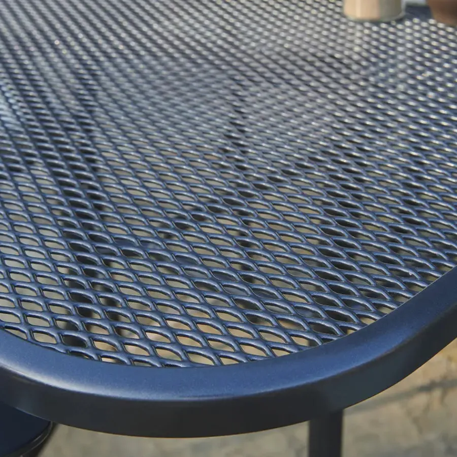 Outlet Square Mesh Table 90x90cm Metal | Dining Tables