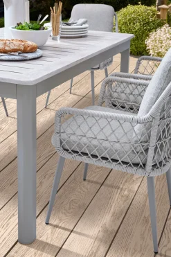 New Toulon Dining Set with Extending Table 8 Seats | Aluminium