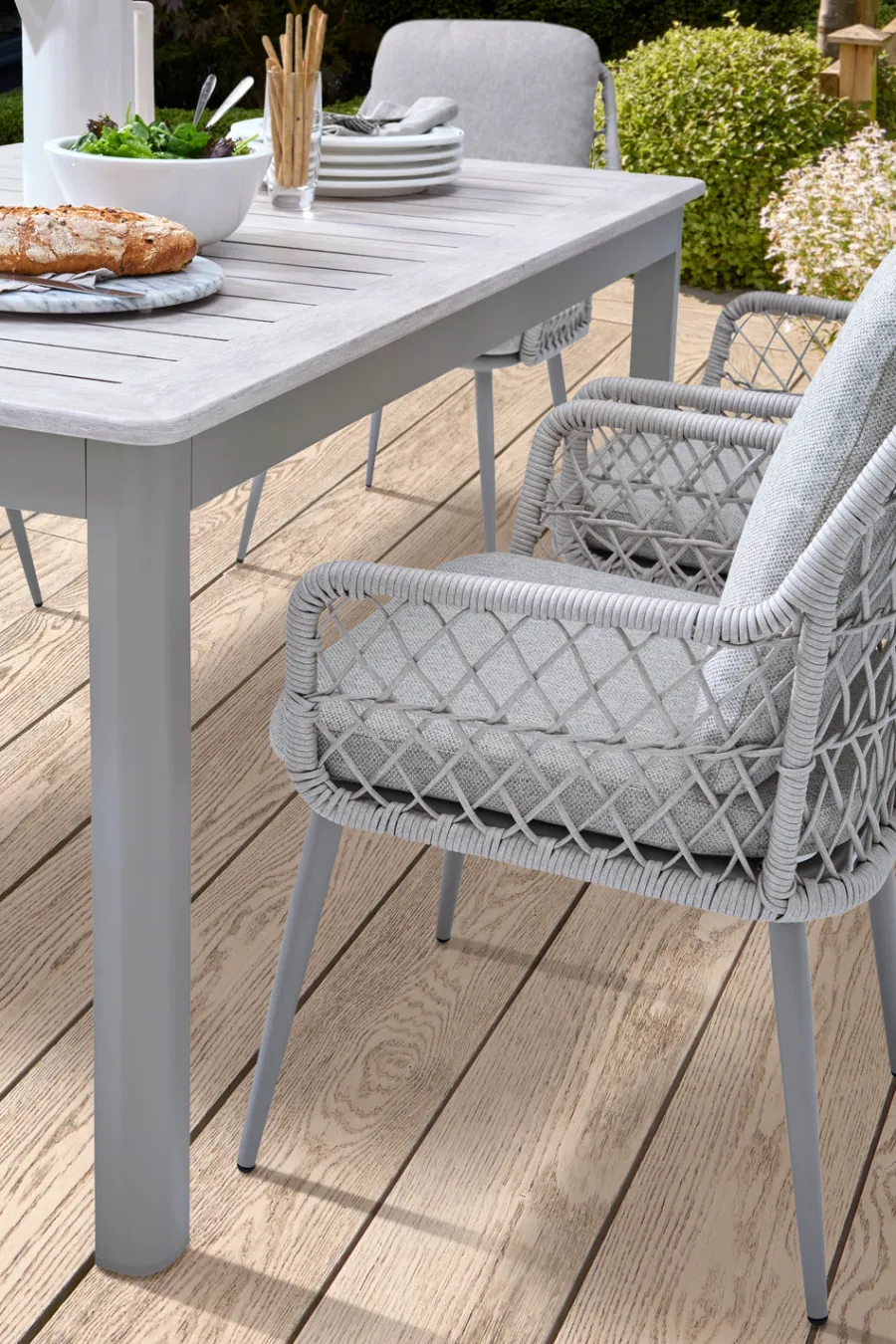 New Toulon Dining Set with Extending Table 8 Seats | Aluminium