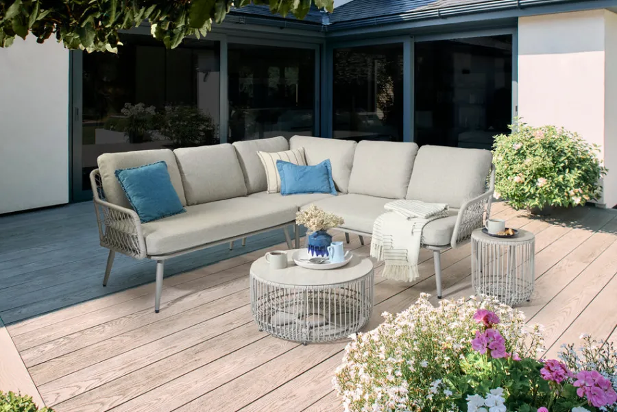 Clearance Toulon 4-Seat Corner Set 4 Seats | Rope