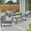 Fashion Versa Sofa Set Aluminium | Lounge Sets