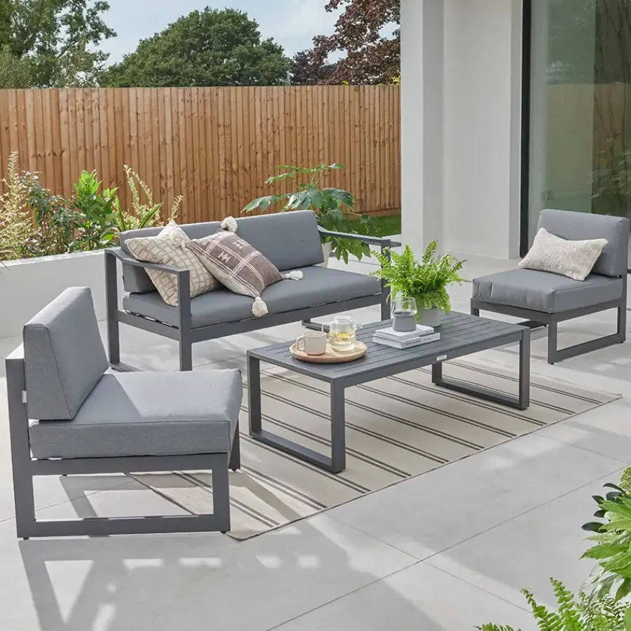 Fashion Versa Sofa Set Aluminium | Lounge Sets