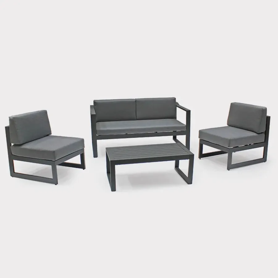 Fashion Versa Sofa Set Aluminium | Lounge Sets